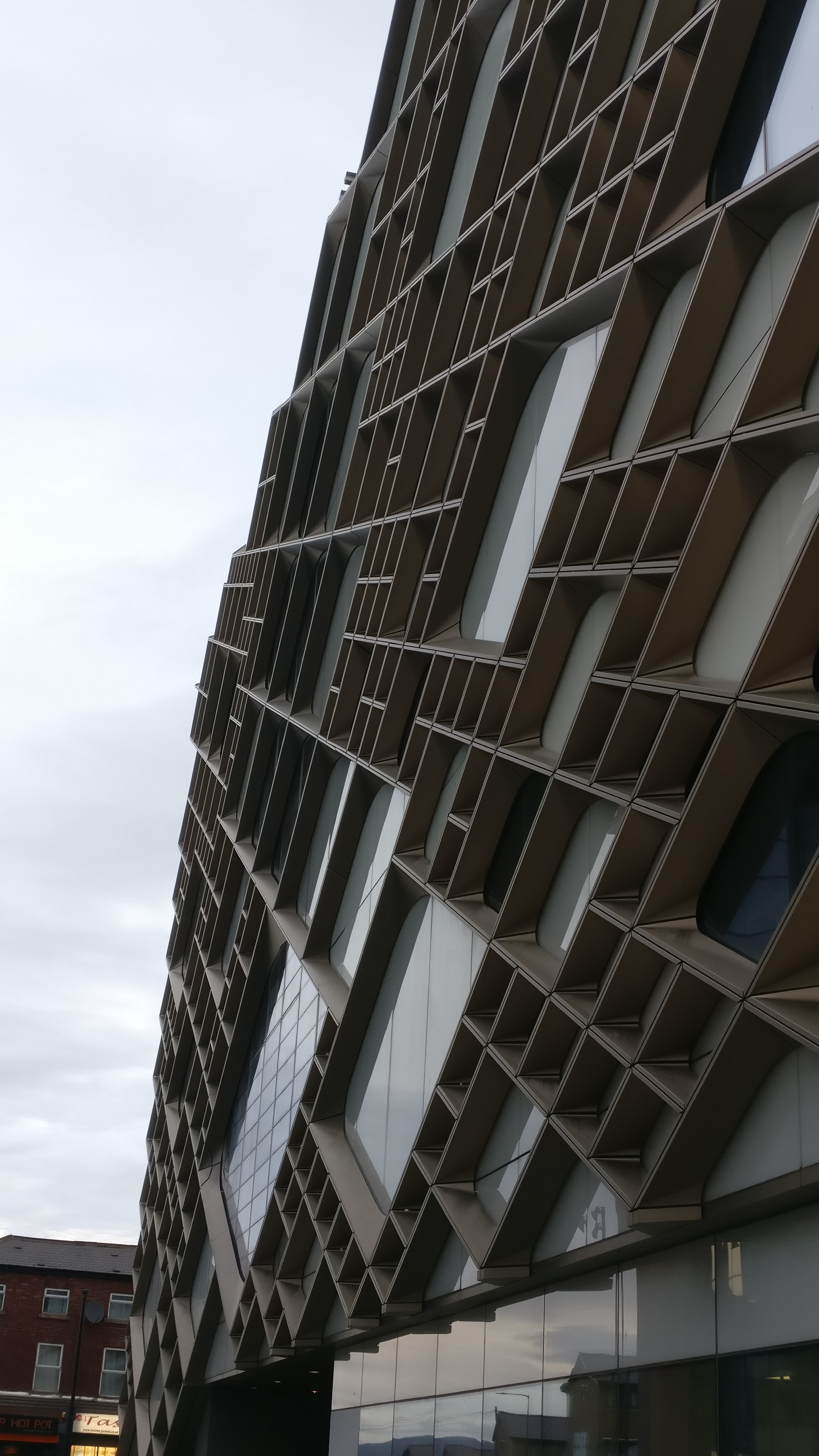 The wall of the Diamond from a side view
